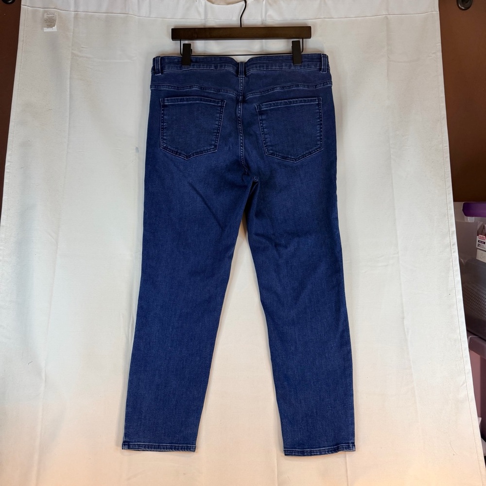 UNIVERSAL STANDARD Women’s Size 14 Denim Jeans Ankle Mid Rise Fit Stretch - Picture 8 of 12